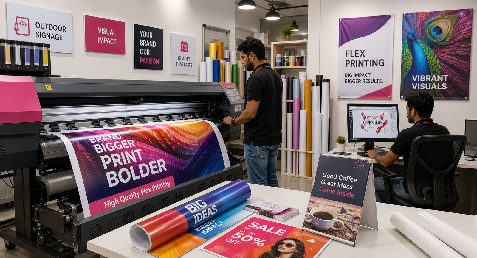 Flex Printing Machine - Sai Graphics Phaltan