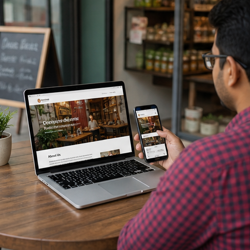 Mini Website Support - Sai Graphics Phaltan